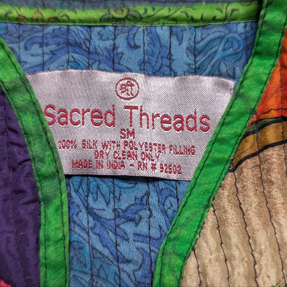 Sacred Threads Multicolor Patchwork Jacket - image 6